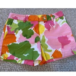 Vineyard Vines Floral Watercolor Shorts Size 4 so cute